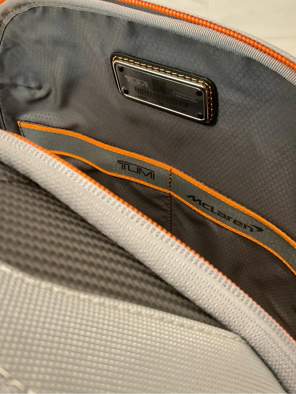 NEW Tumi McLaren PADDOCK 18.0” HTLS Polyester Laptop Backpack - SUPER GRAY